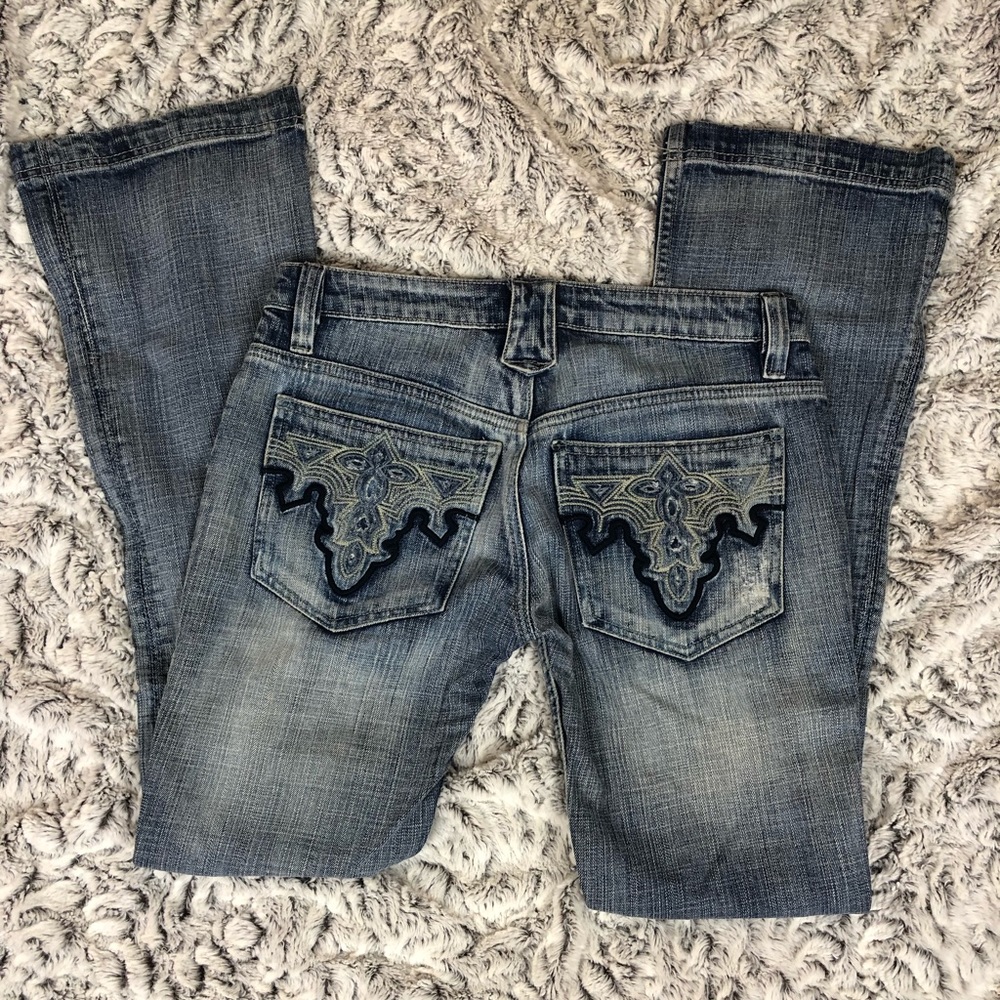Antik Denim Embroidered Jeans